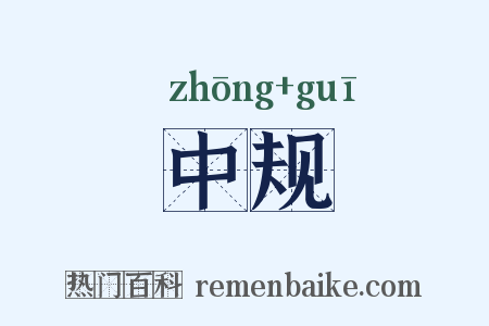 中规是什么意思的图片